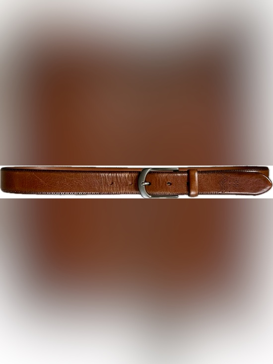 Jos. A. Bank Other - Jos. A. Bank Tan Genuine Leather Belt with Silver Buckle - Size 32/30